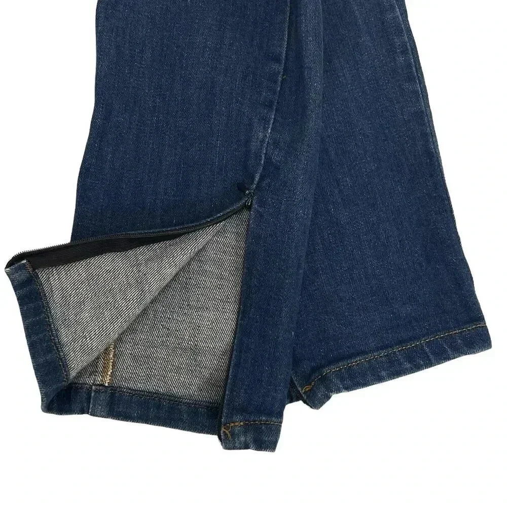 Dolce & Gabbana Women's Skinny Jeans - Dark Blue with Brown Patch - Picture 7 of 12